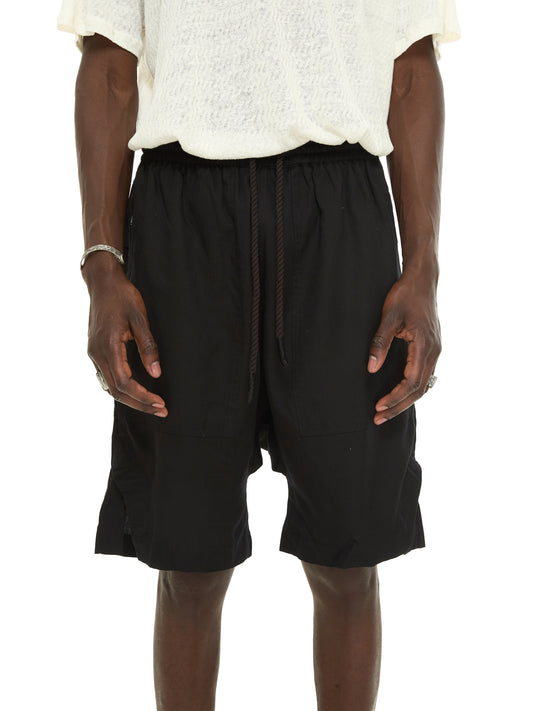 Lyocell Drop-Crotch Shorts