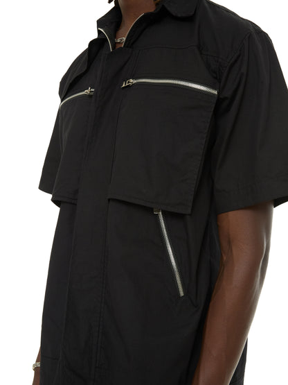 Utility Zip Cotton Shirt