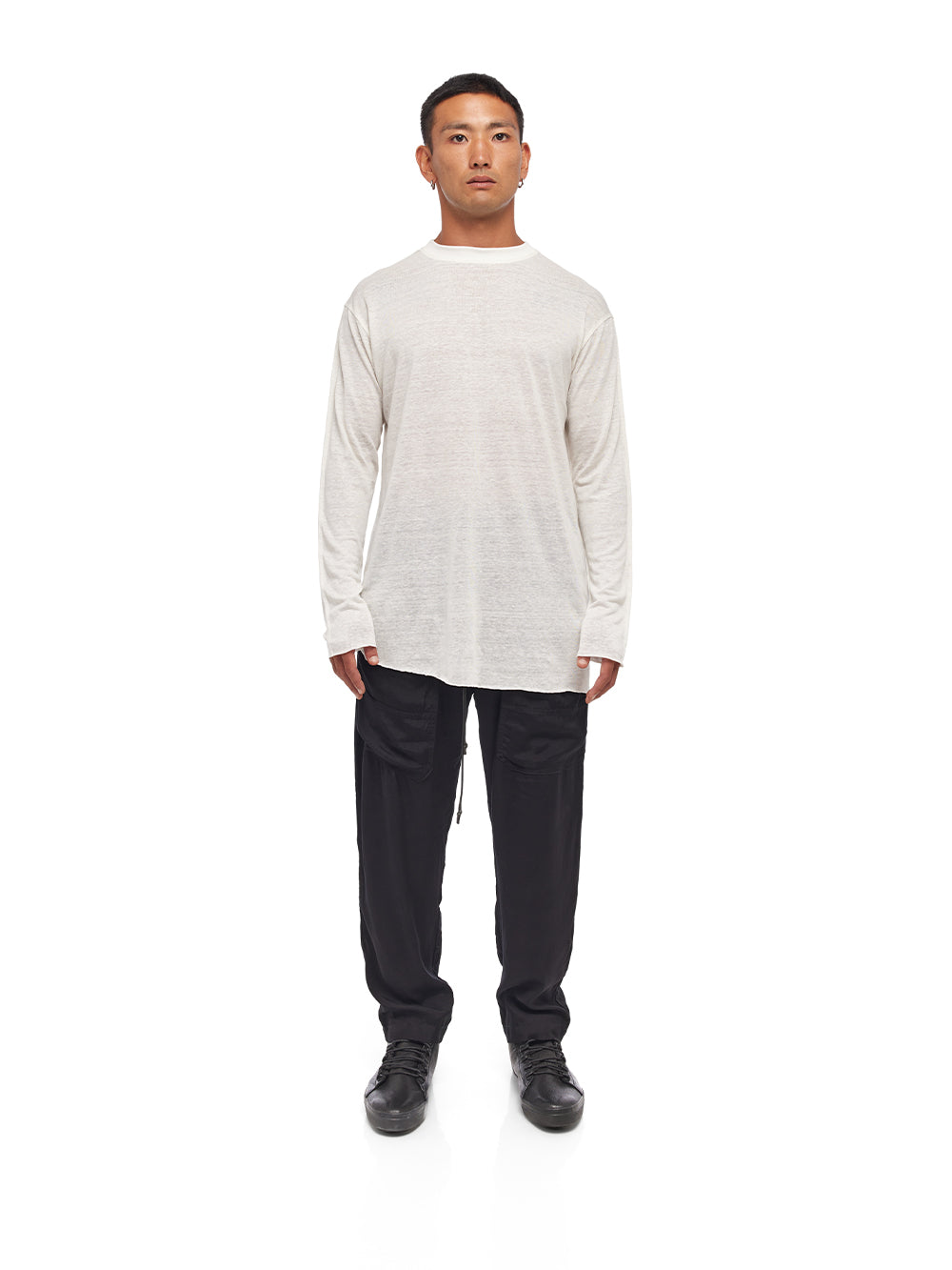 Asymmetry Linen Long Sleeve