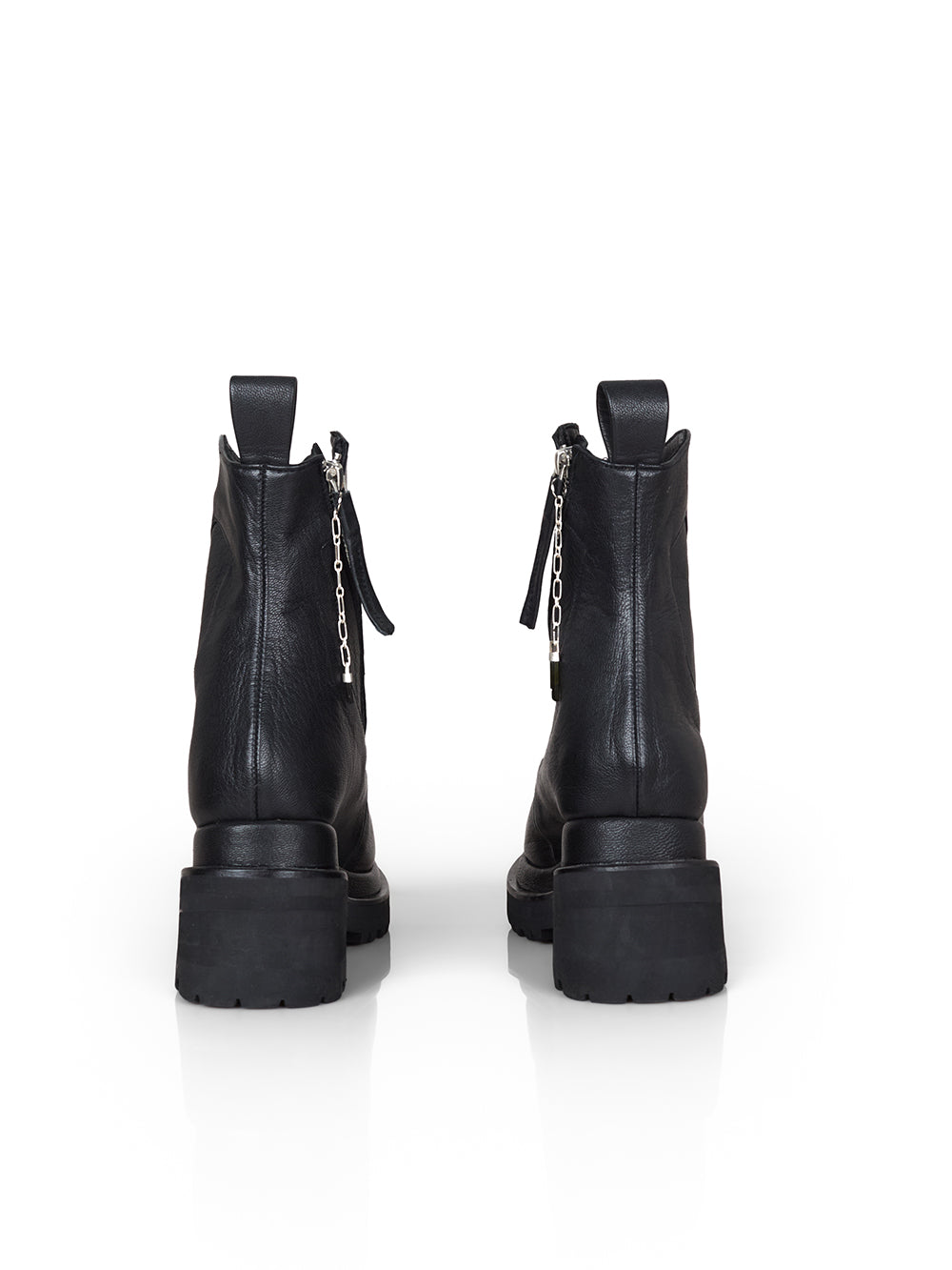 Side-Zip Goat Leather Boots