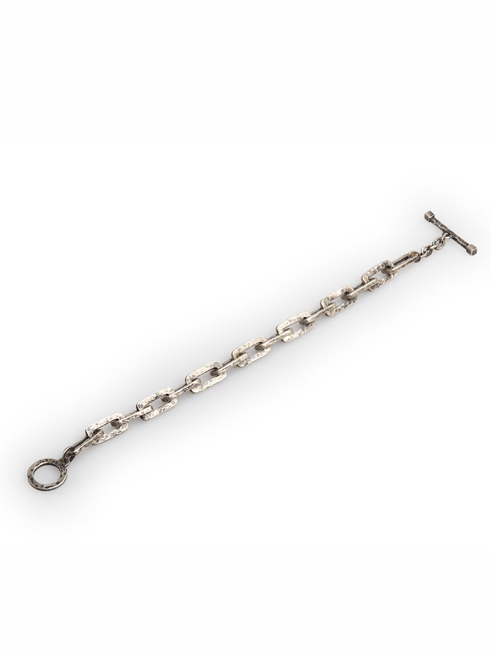 Hammered Silver Bracelet