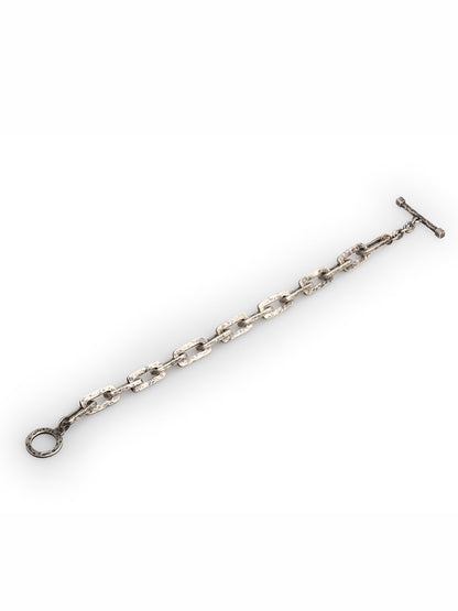 Hammered Silver Bracelet