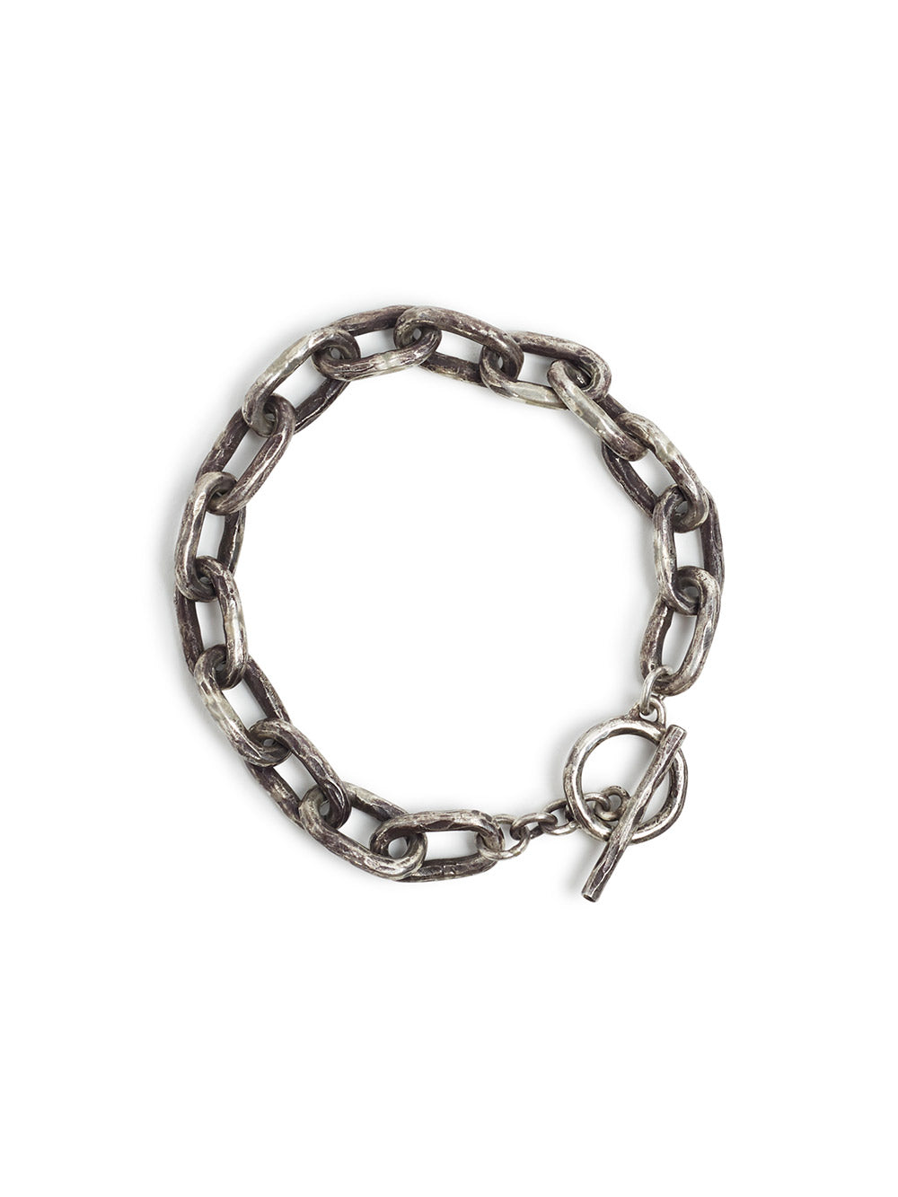 Textured Chain Sterling Bracelet
