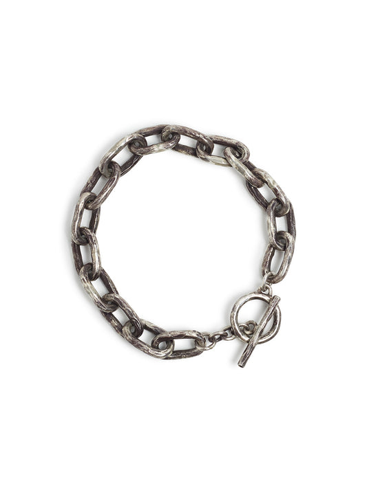 Textured Chain Sterling Bracelet