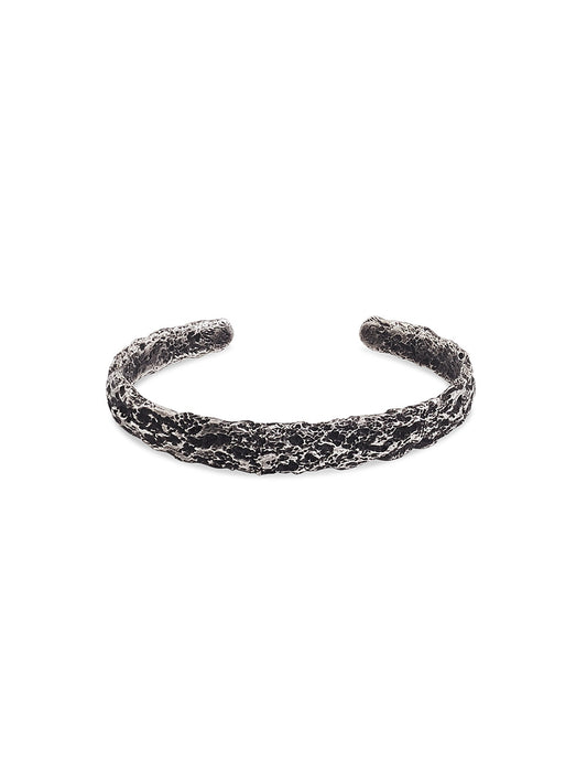 Cratered Silver Bracelet