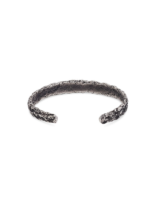 Cratered Silver Bracelet