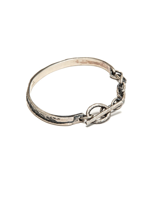 Chain-Bound Silver Bracelet