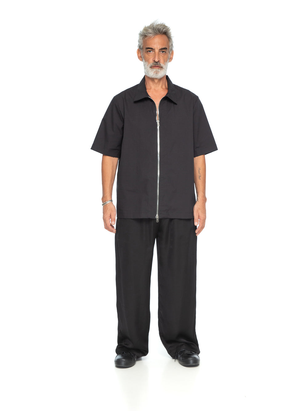 Cotton Zipper Shirt
