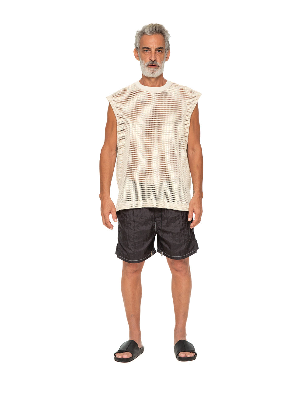 Cotton Mesh Singlet