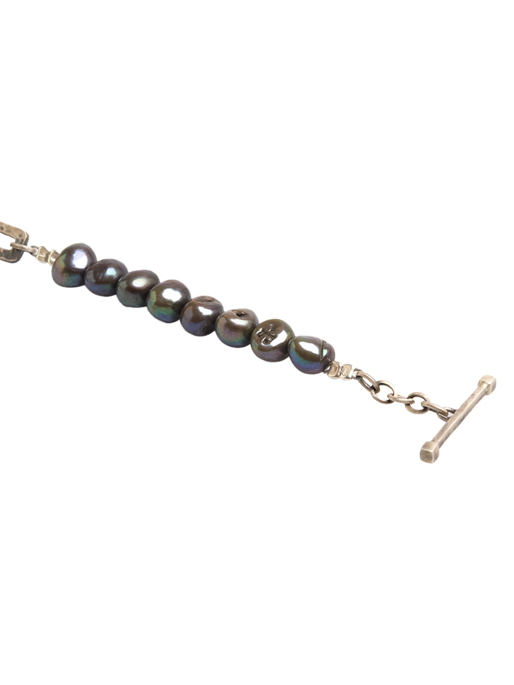 Hammered Pearl Bracelet