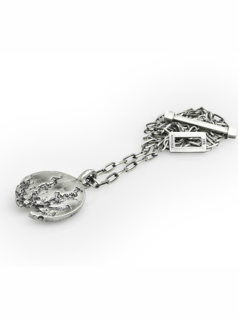 Oxidized Silver Pendant Necklace