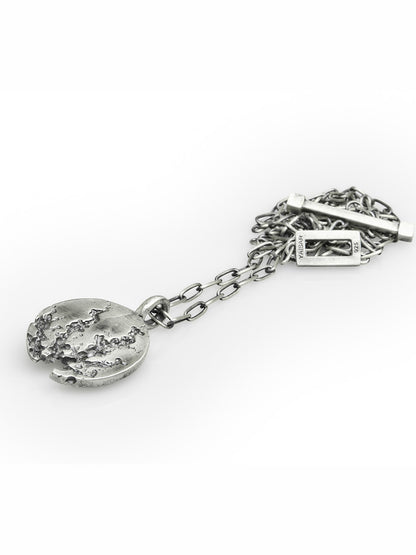 Oxidized Silver Pendant Necklace