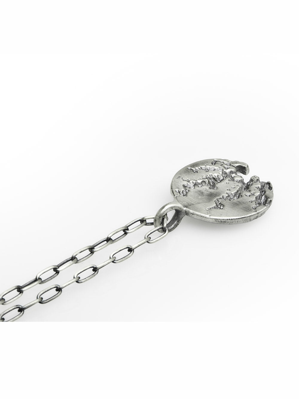 Oxidized Silver Pendant Necklace