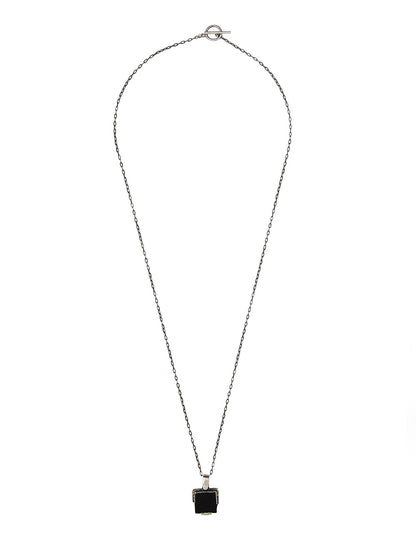 Black Onyx Silver Necklace