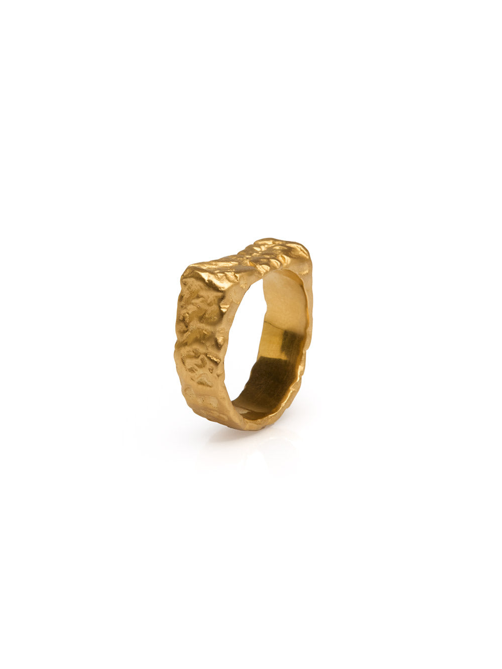Hammered Gold Ring