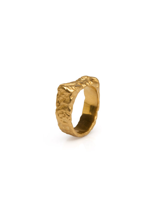 Hammered Gold Ring