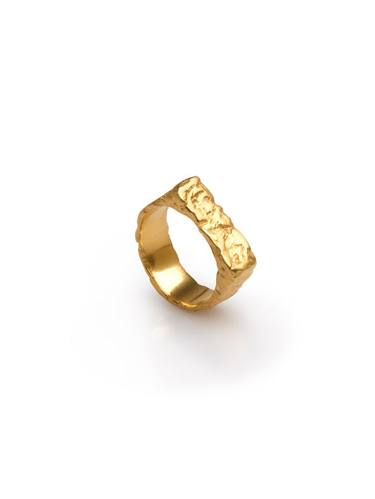Hammered Gold Ring
