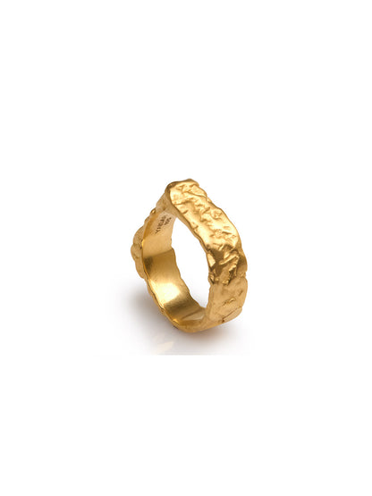 Hammered Gold Ring