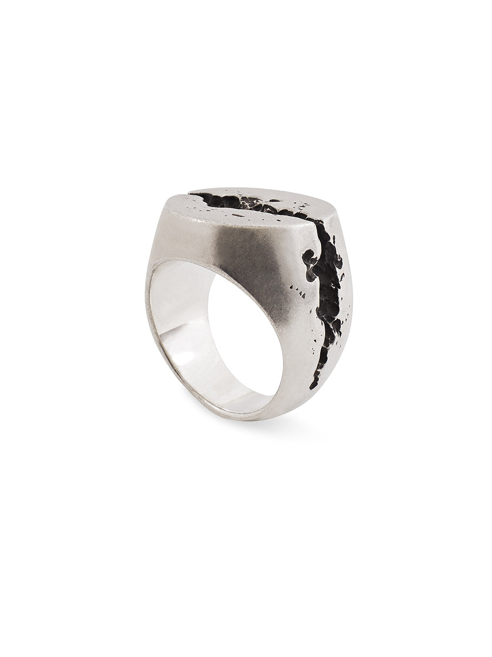 Cracked Silver Ring