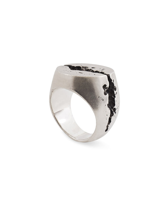 Cracked Silver Ring