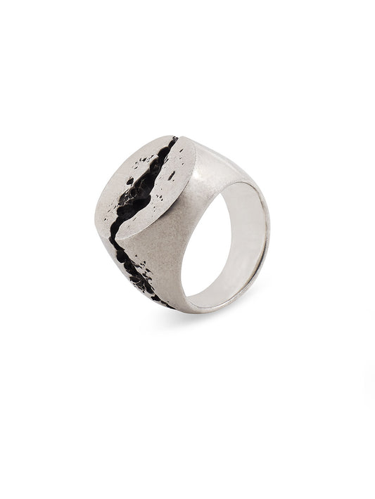 Cracked Silver Ring