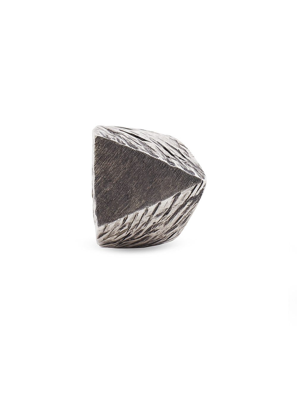 Triangular Silver Statement Ring