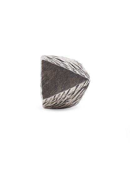 Triangular Silver Statement Ring