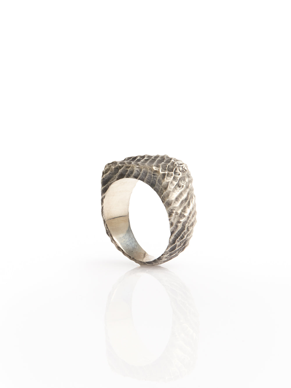 Textured Silver Ring