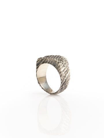 Textured Silver Ring