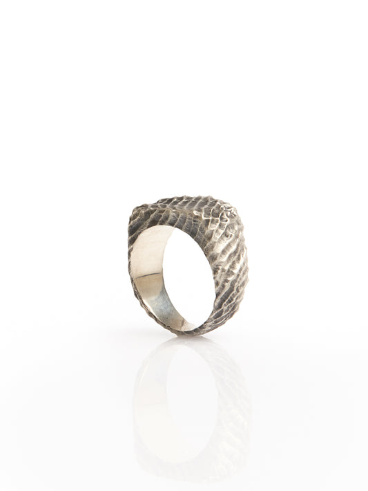 Textured Silver Ring