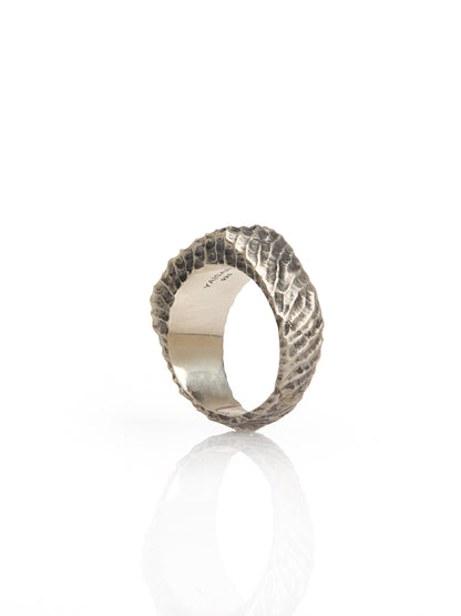 Textured Silver Ring