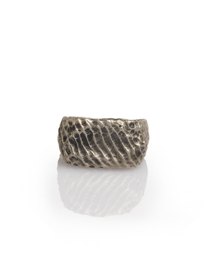 Textured Silver Ring