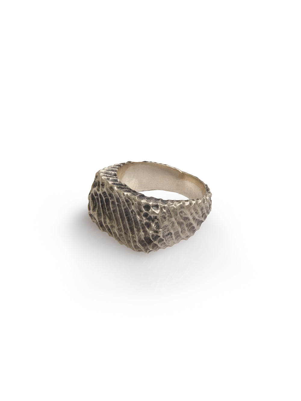 Textured Silver Ring