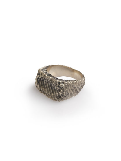 Textured Silver Ring