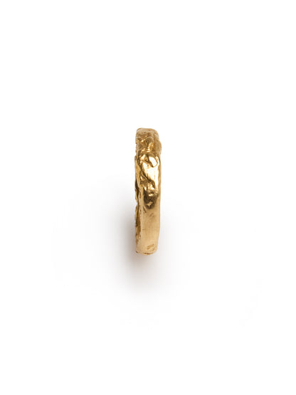 Gold-Plated Textured Ring