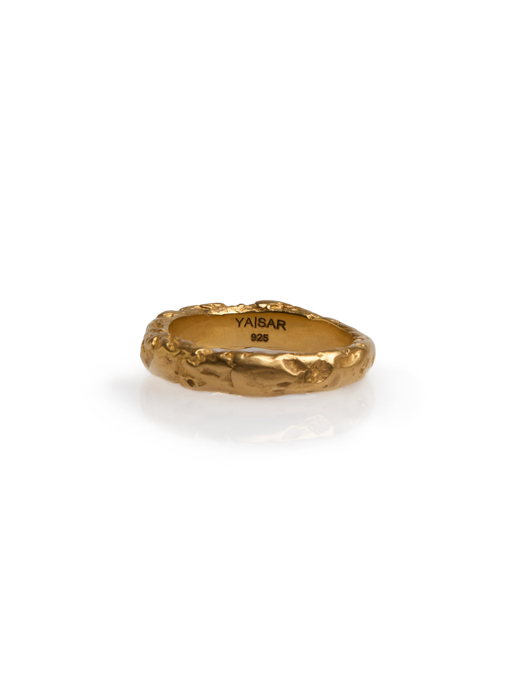 Gold-Plated Textured Ring