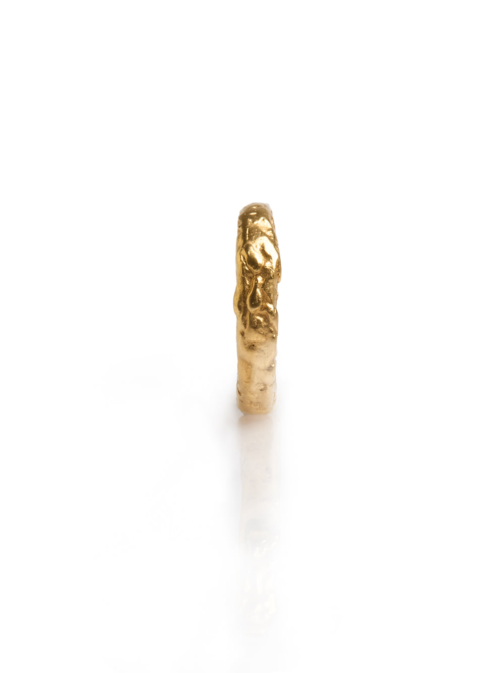 Gold-Plated Textured Ring