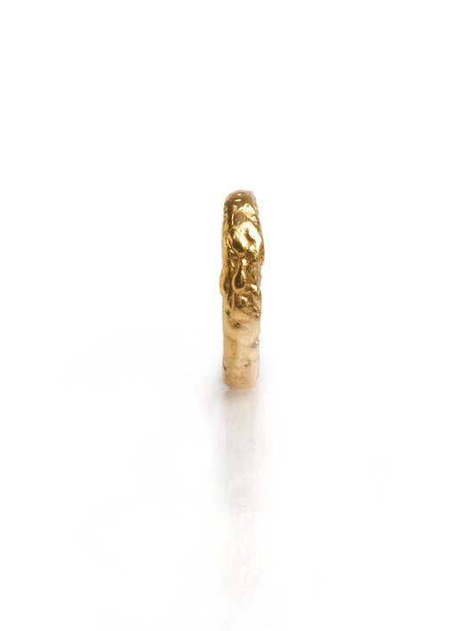Gold-Plated Textured Ring