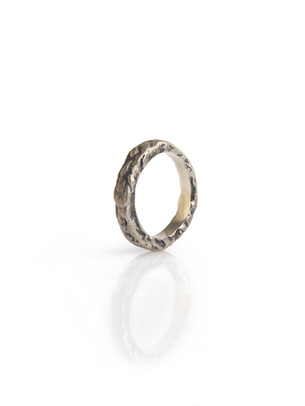 Textured Oxidized Ring