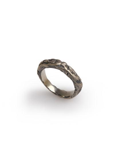 Textured Oxidized Ring