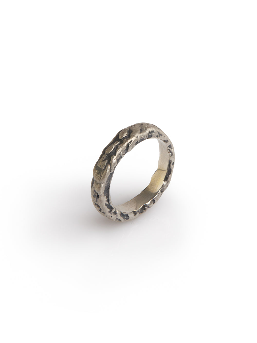 Textured Oxidized Ring