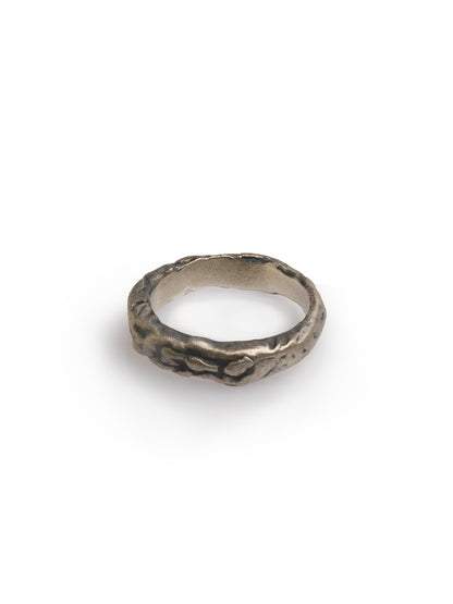 Textured Oxidized Ring
