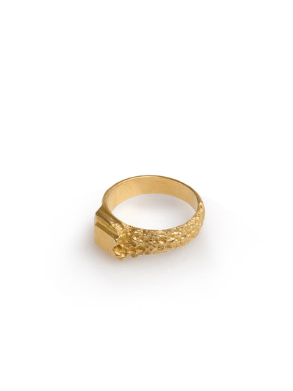 Sterling Silver Textured Ring
