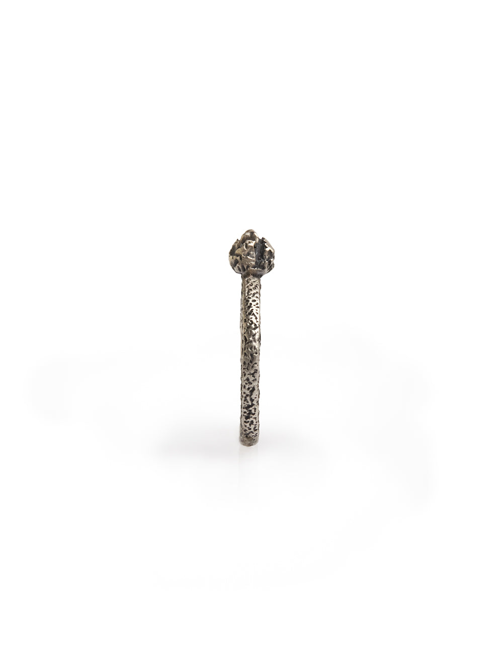Oxidized Silver Textured Ring