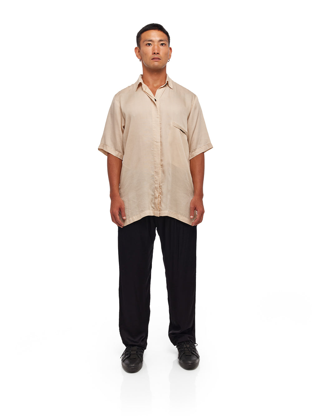 Satin Button Shirt
