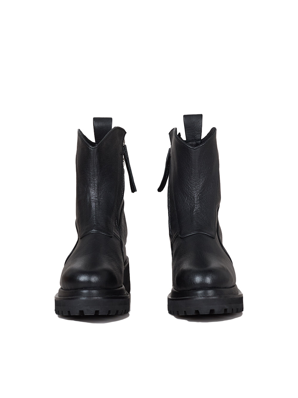 Side-Zip Goat Leather Boots