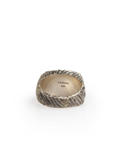 Textured Silver Ring